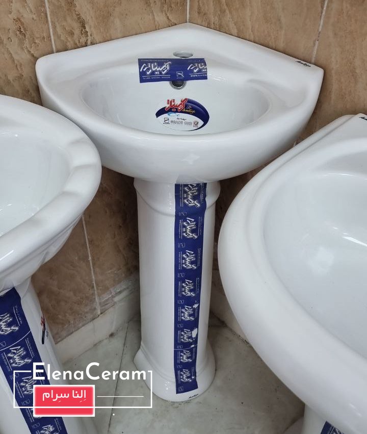 روشویی گوشه 45 آرمیتاژ پایه دار